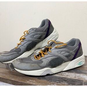 PUMA R698 x BWGH Gray and Purple Men's Shoes Style No. 357769-02 Size 11.5
